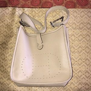 Tan H Evelyn Bag Real Leather Good Condition